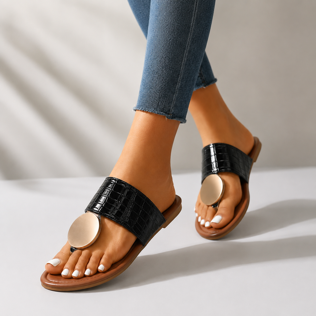 Solene Leather Sandals