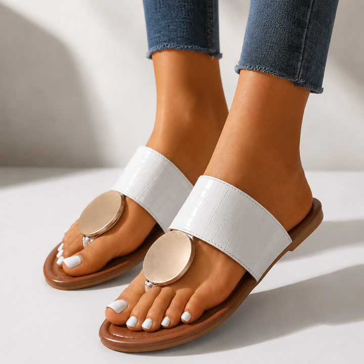Solene Leather Sandals