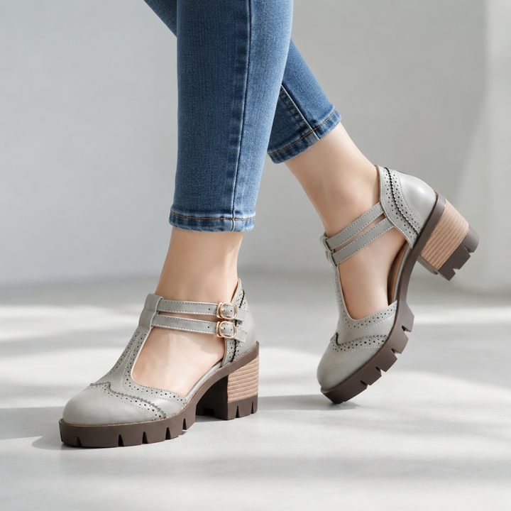 Milena Leather Heels