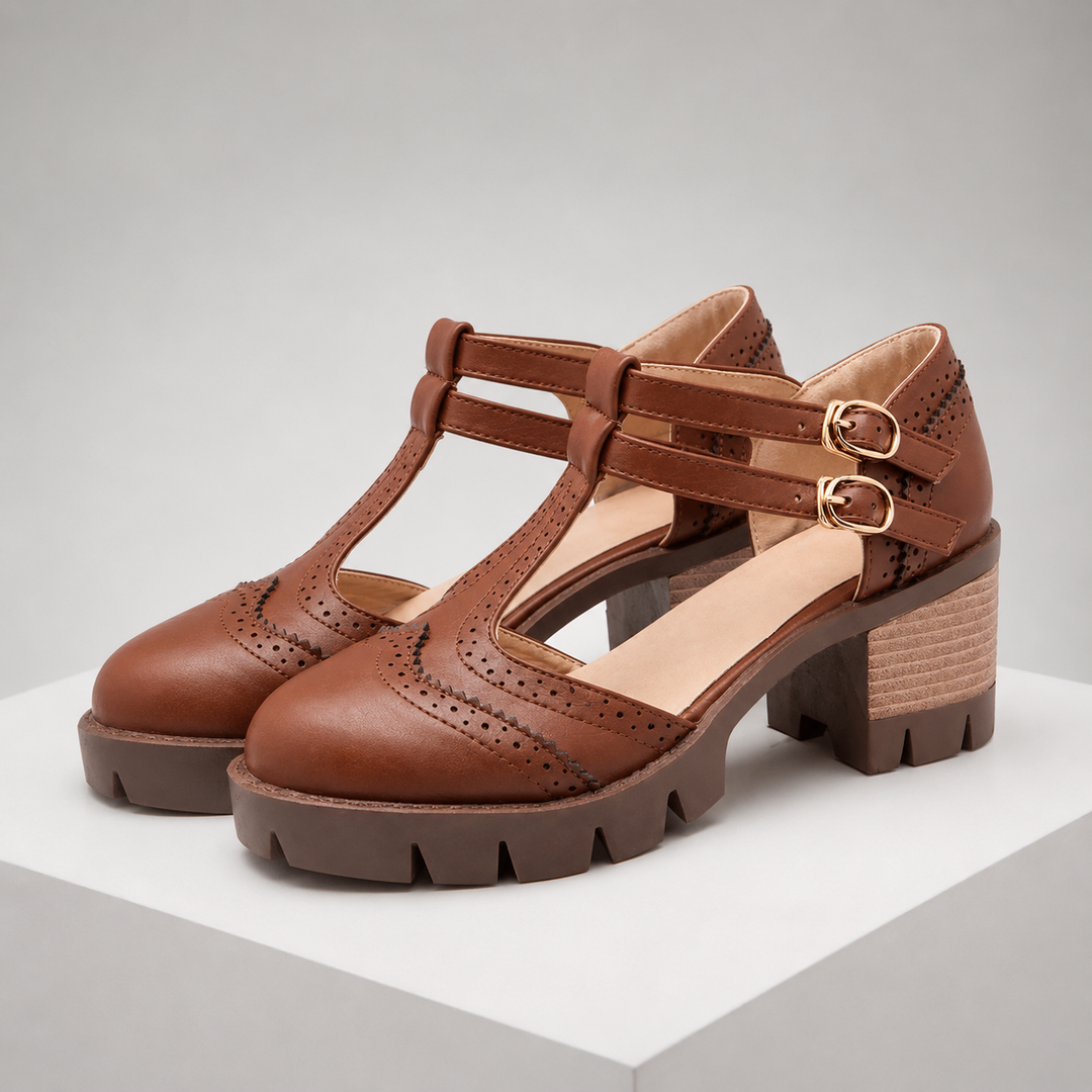 Milena Leather Heels