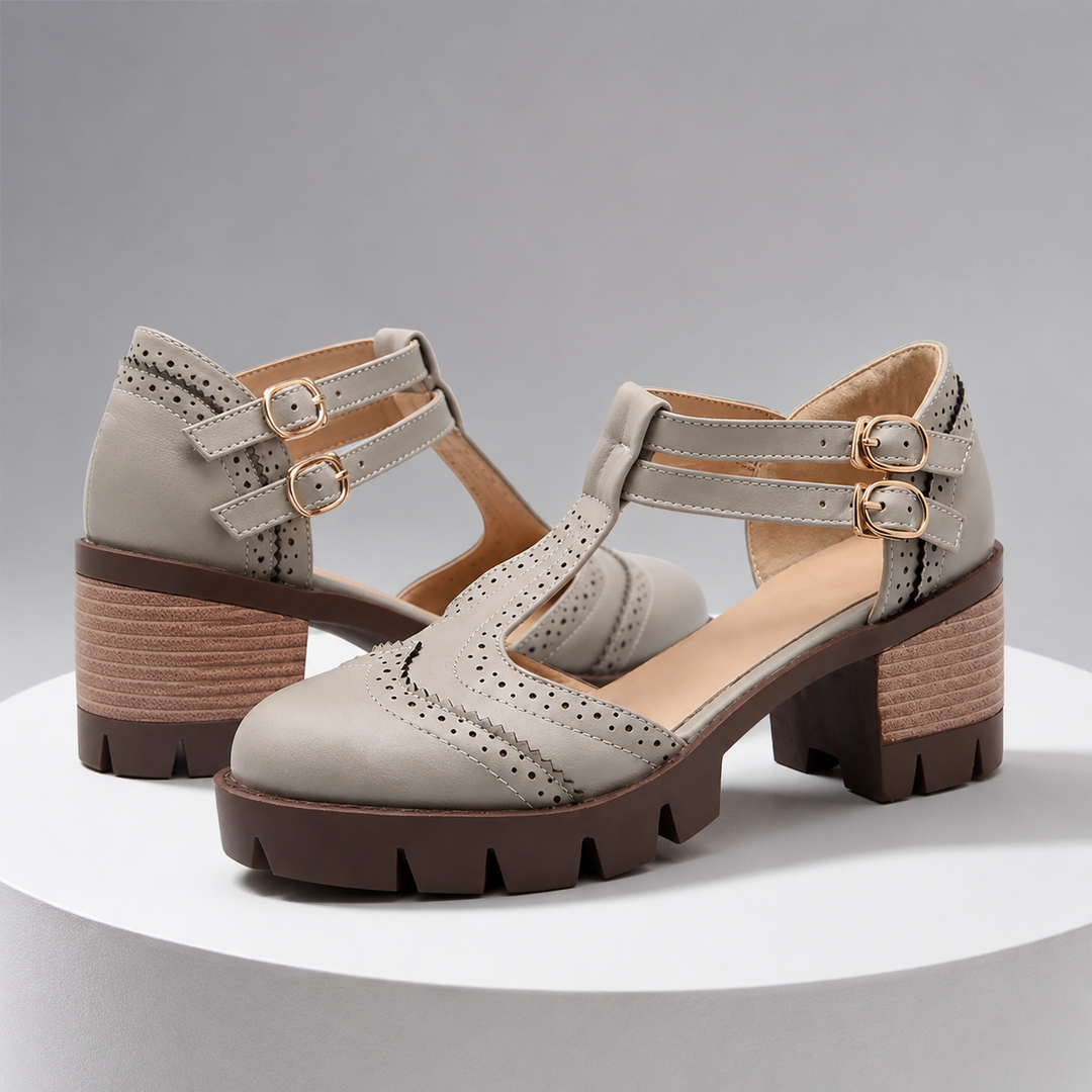 Milena Leather Heels