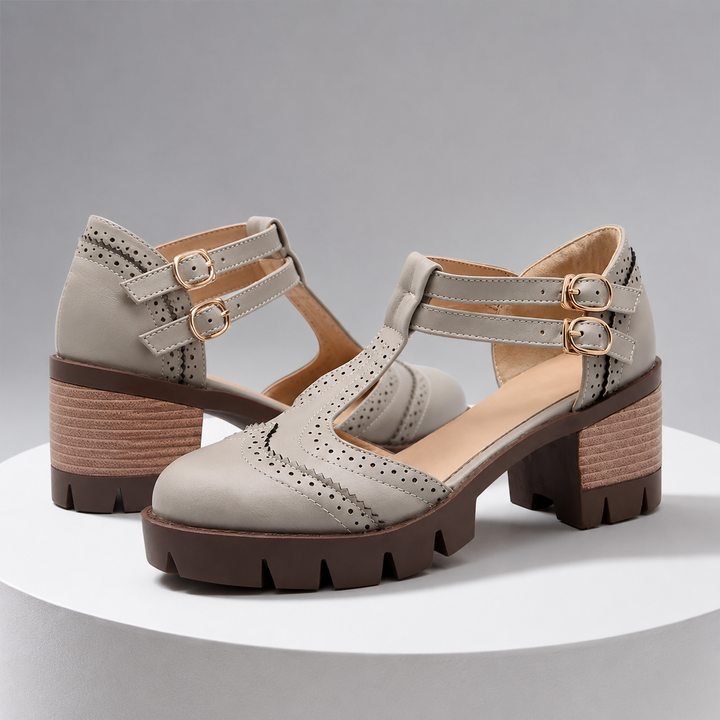 Milena Leather Heels