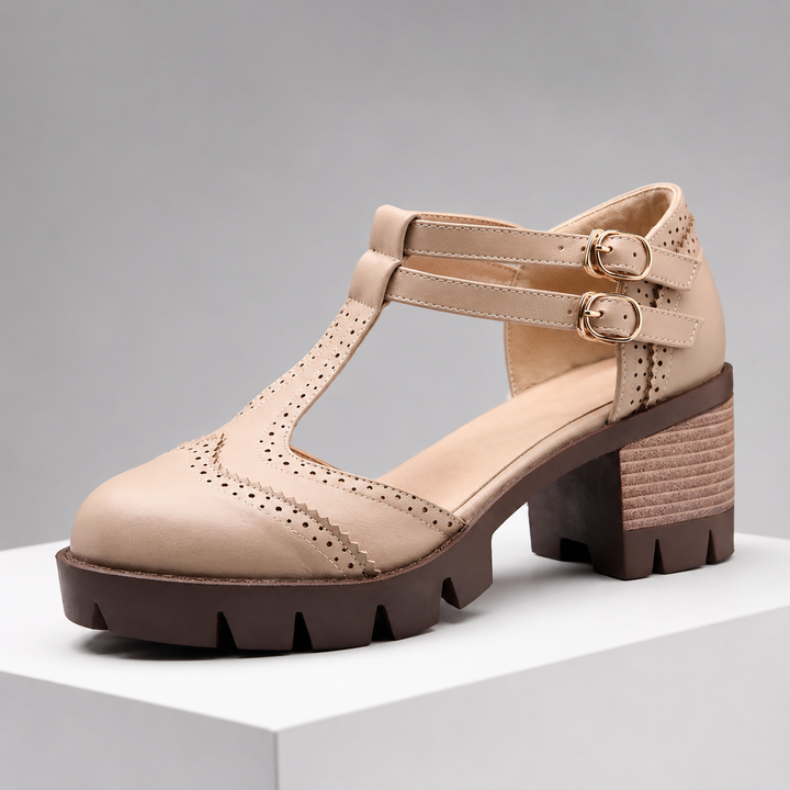 Milena Leather Heels