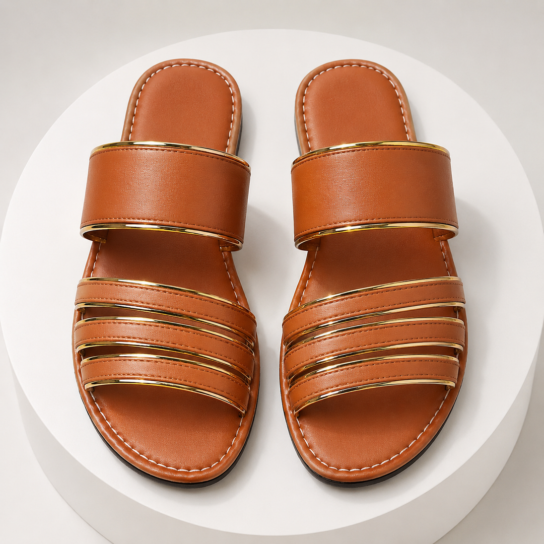 Alina Leather Sandals