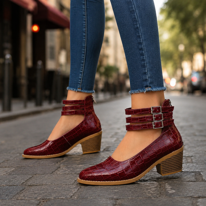 Corvella Croc Heels
