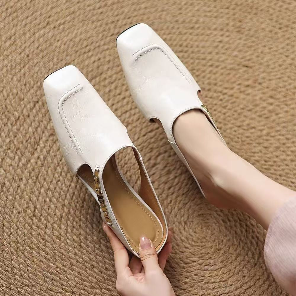Elena Leather Mules