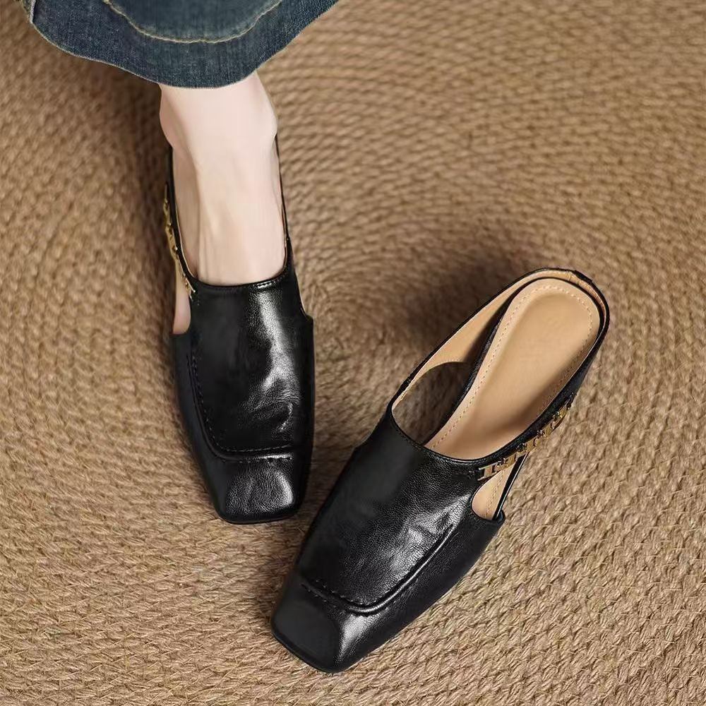 Elena Leather Mules