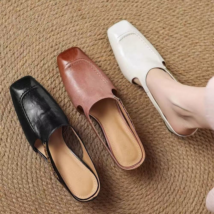 Elena Leather Mules