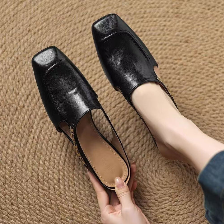 Elena Leather Mules