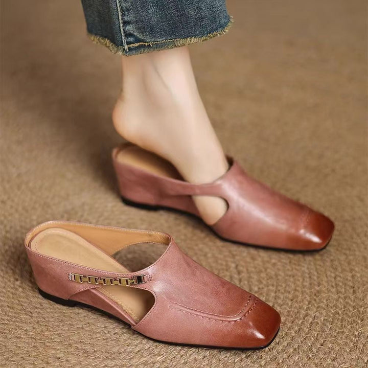 Elena Leather Mules