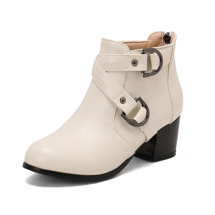 Serafina Double-Buckle Booties