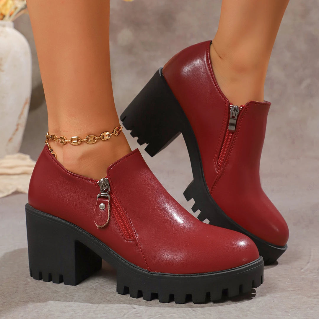 Ravella Forge Leather Heels