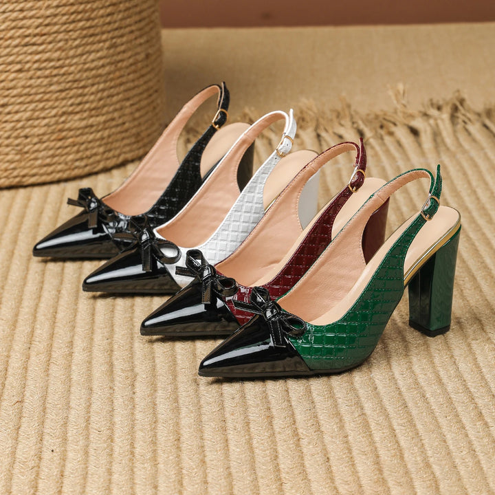 Valenza Bow Slingbacks