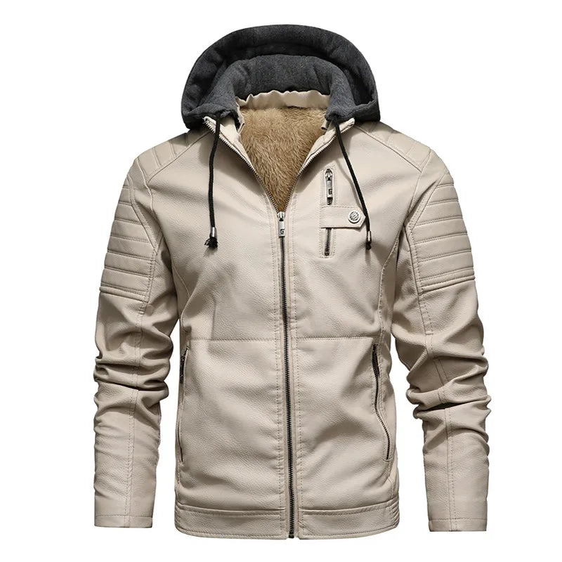 Rexton Hooded Leather Jacket