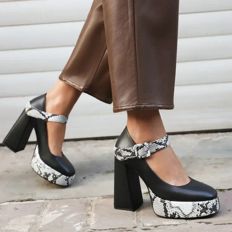 Serafina Leather Heels