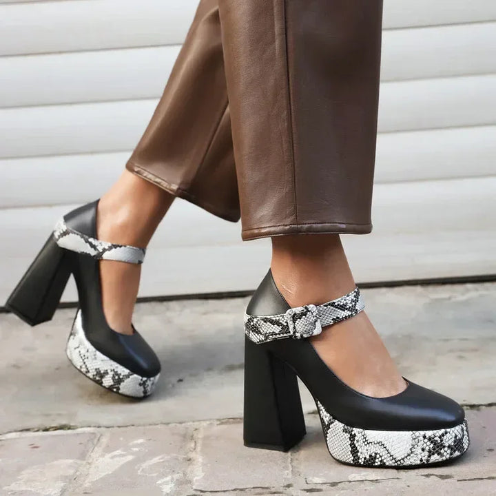 Serafina Leather Heels