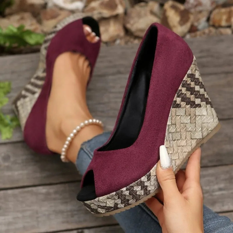 Calista Woven Wedges
