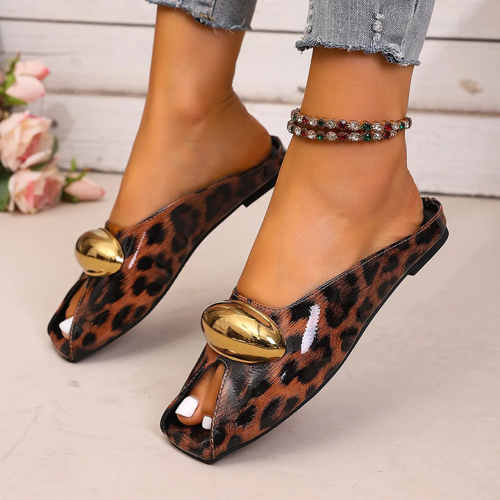Zarella Leopard Mules