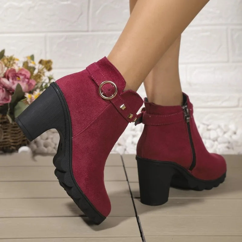 Valera Studded Block Boots