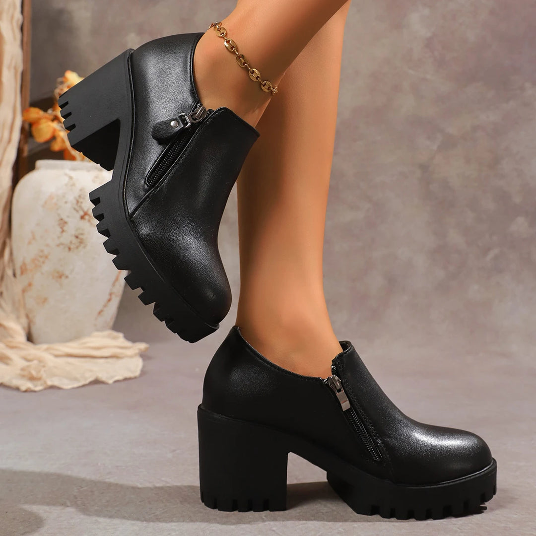 Ravella Forge Leather Heels