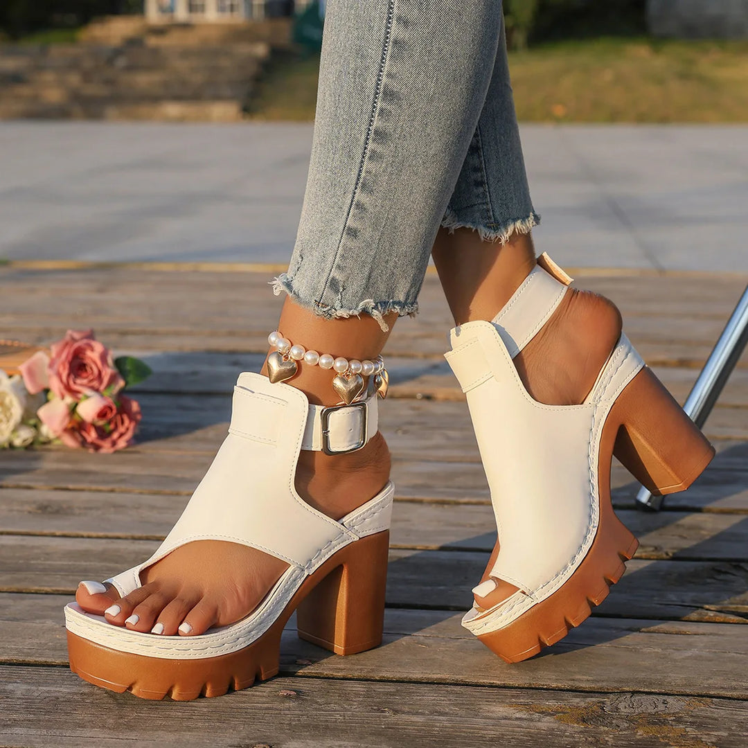 Adriana Leather Heels