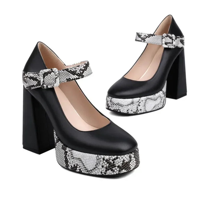 Serafina Leather Heels