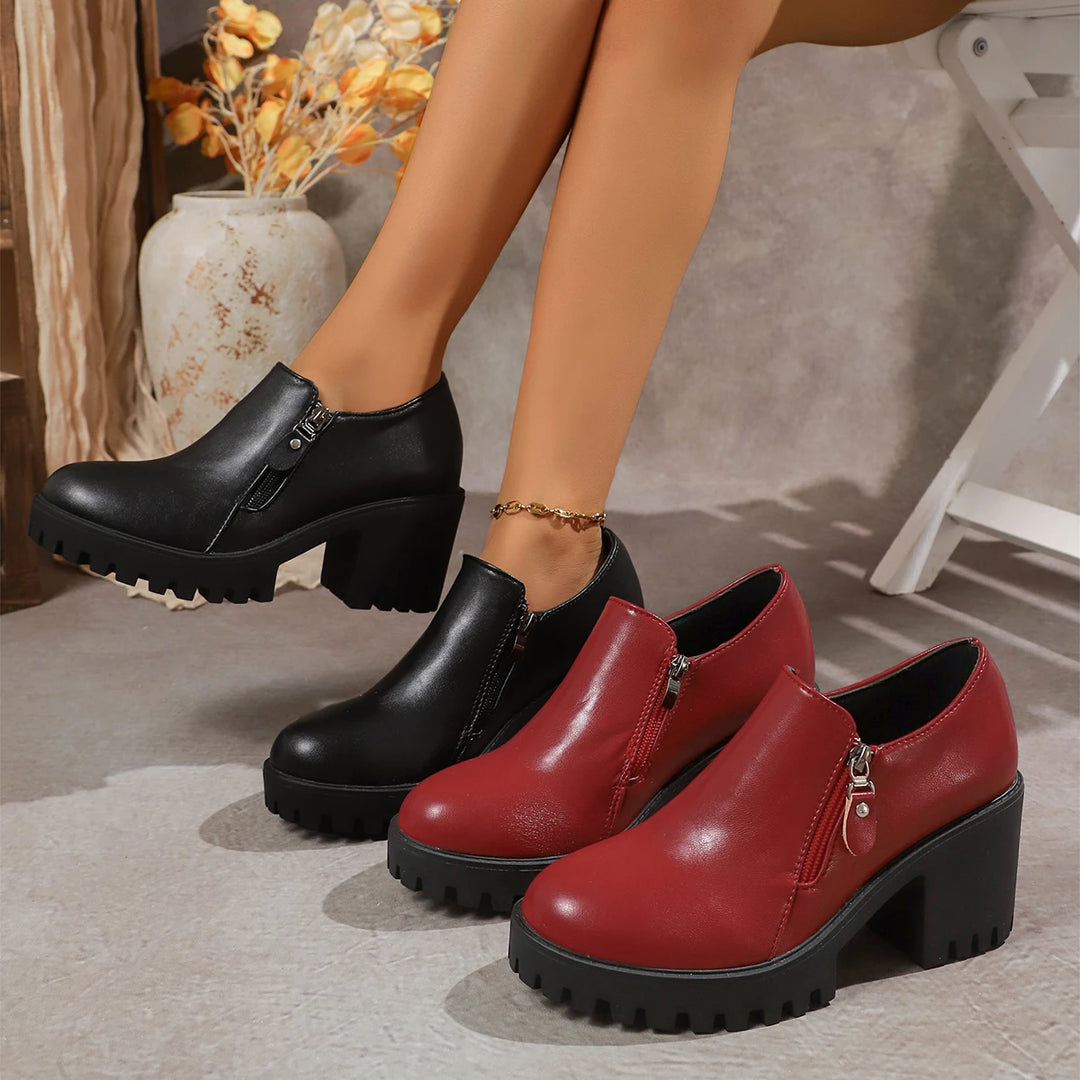 Ravella Forge Leather Heels