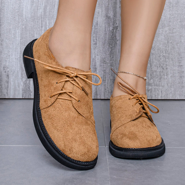 Elwood Lace Suede Flats