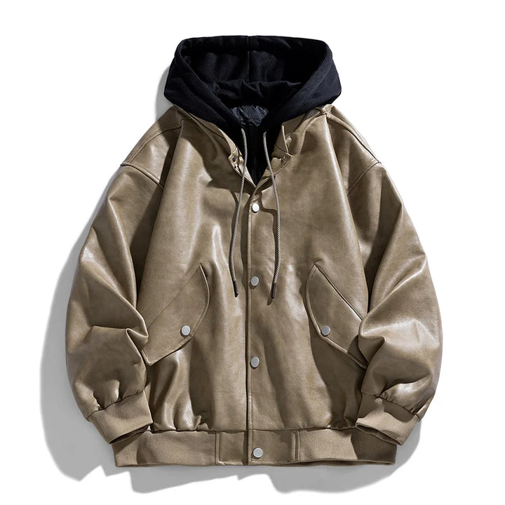 Ravaro Hooded Leather Jacket