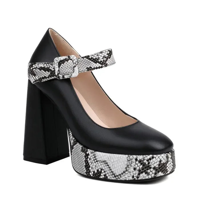 Serafina Leather Heels