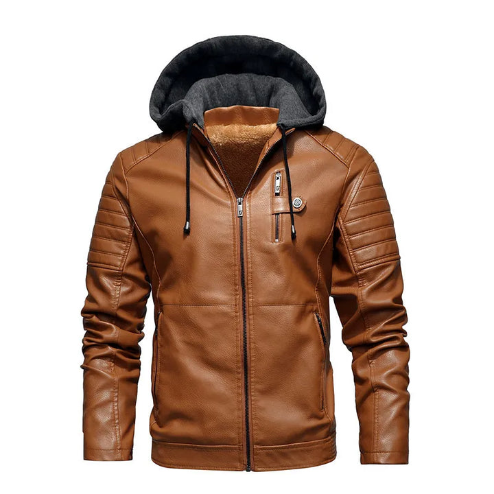 Rexton Hooded Leather Jacket
