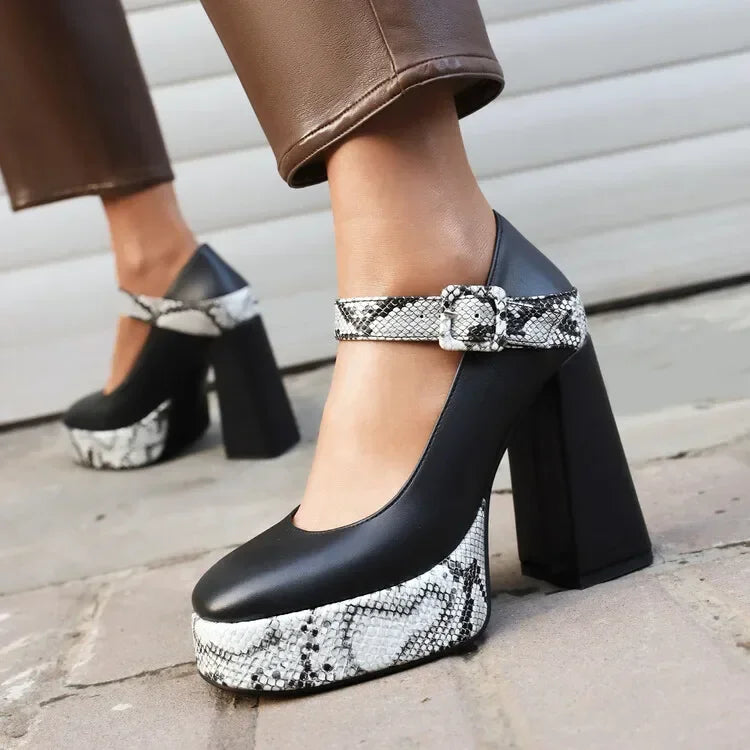 Serafina Leather Heels