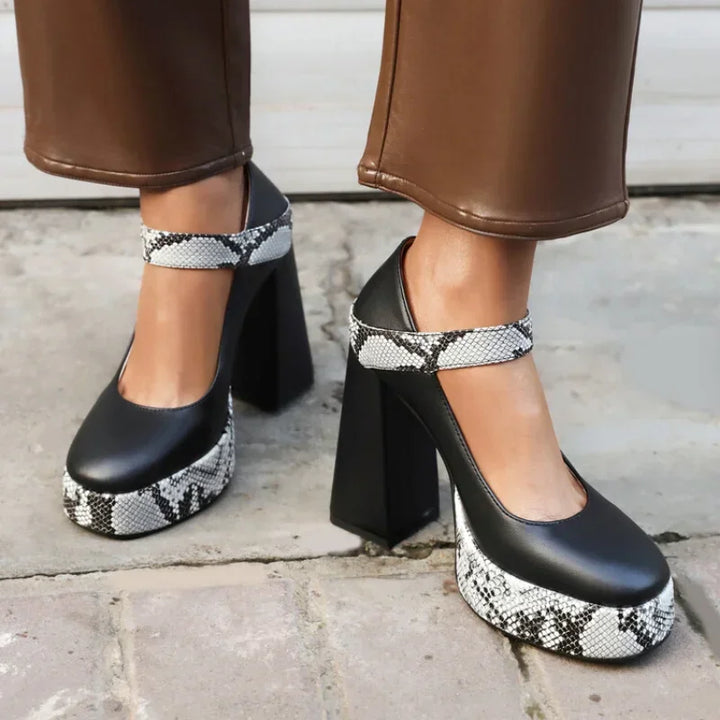Serafina Leather Heels