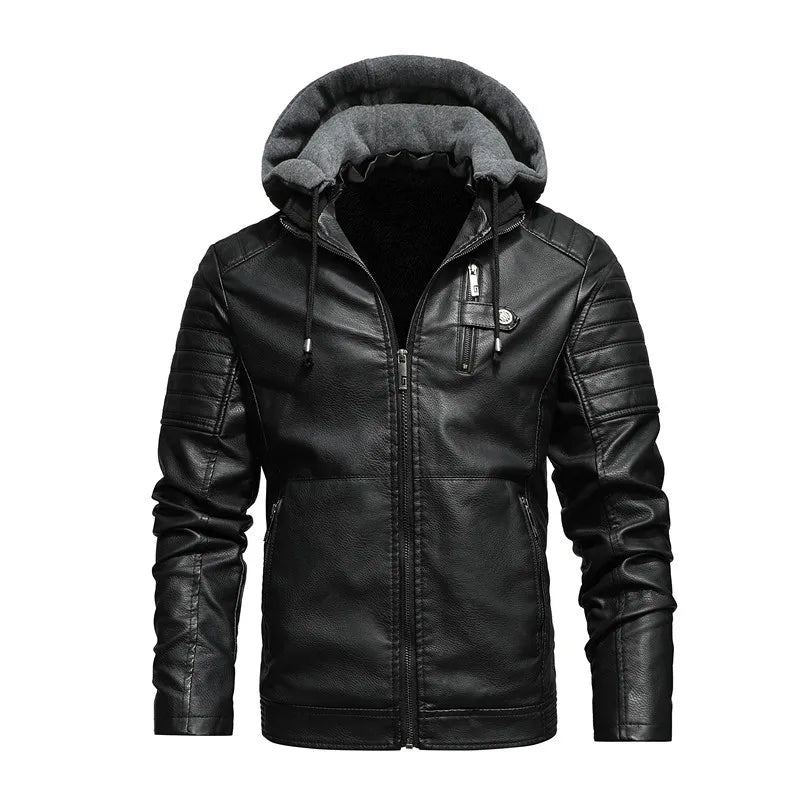 Rexton Hooded Leather Jacket