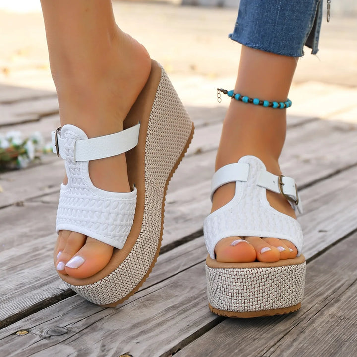 Marbella Woven Wedge Platforms