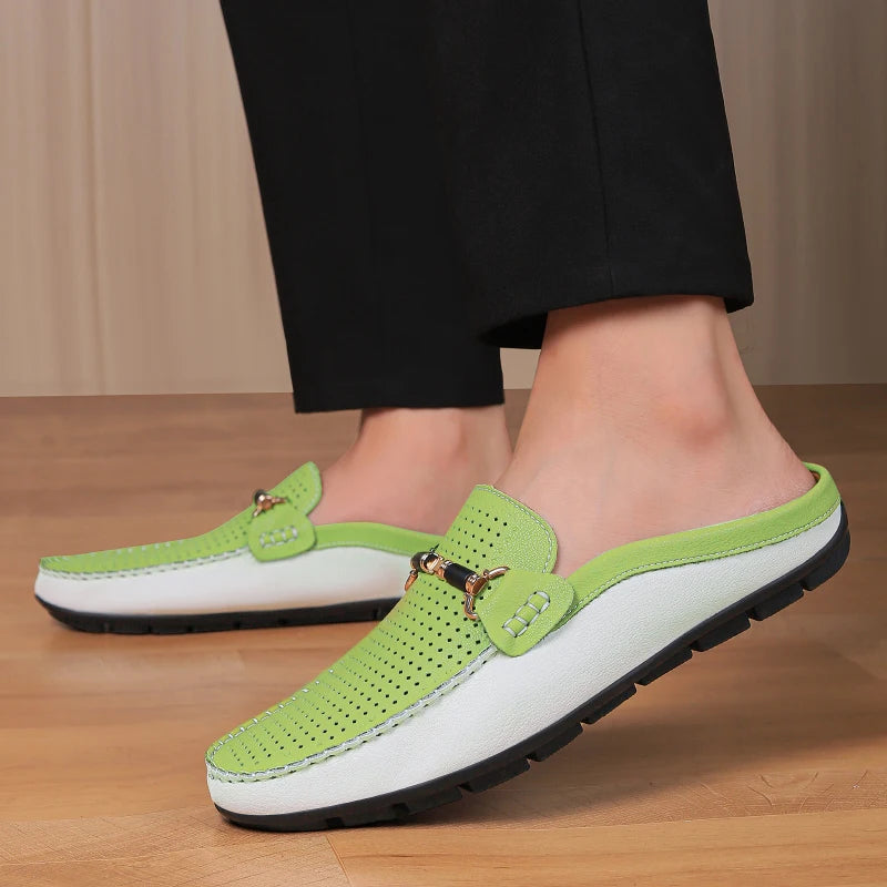 Delvani Leather Mules