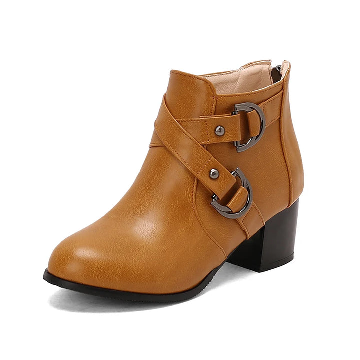 Serafina Double-Buckle Booties