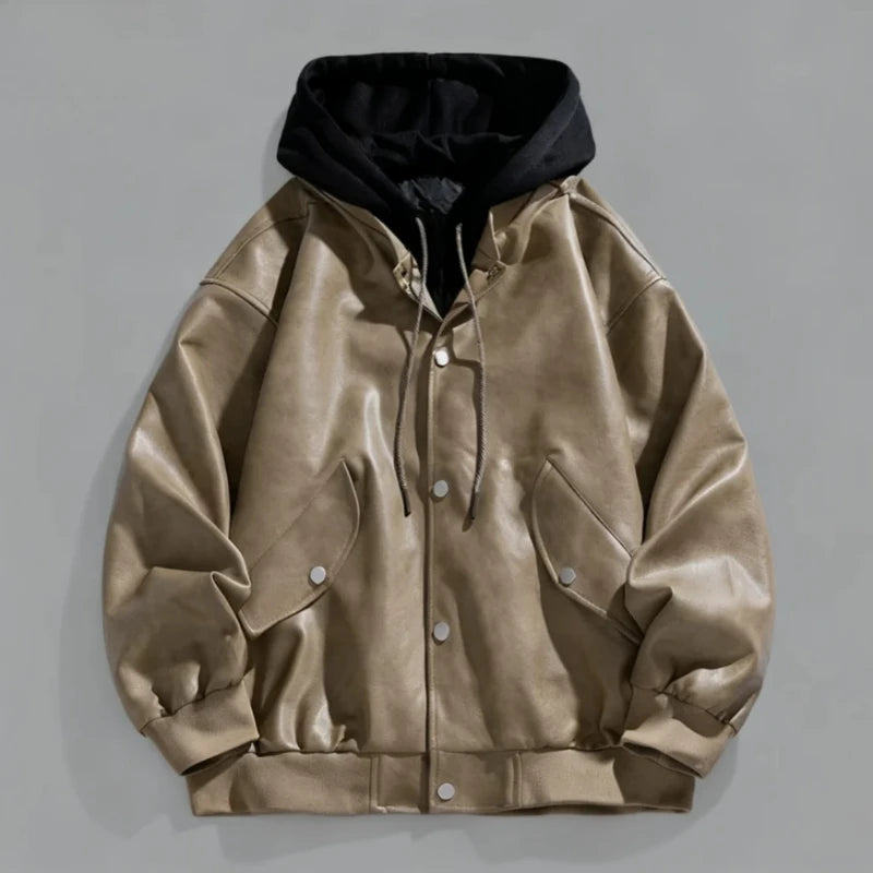 Ravaro Hooded Leather Jacket