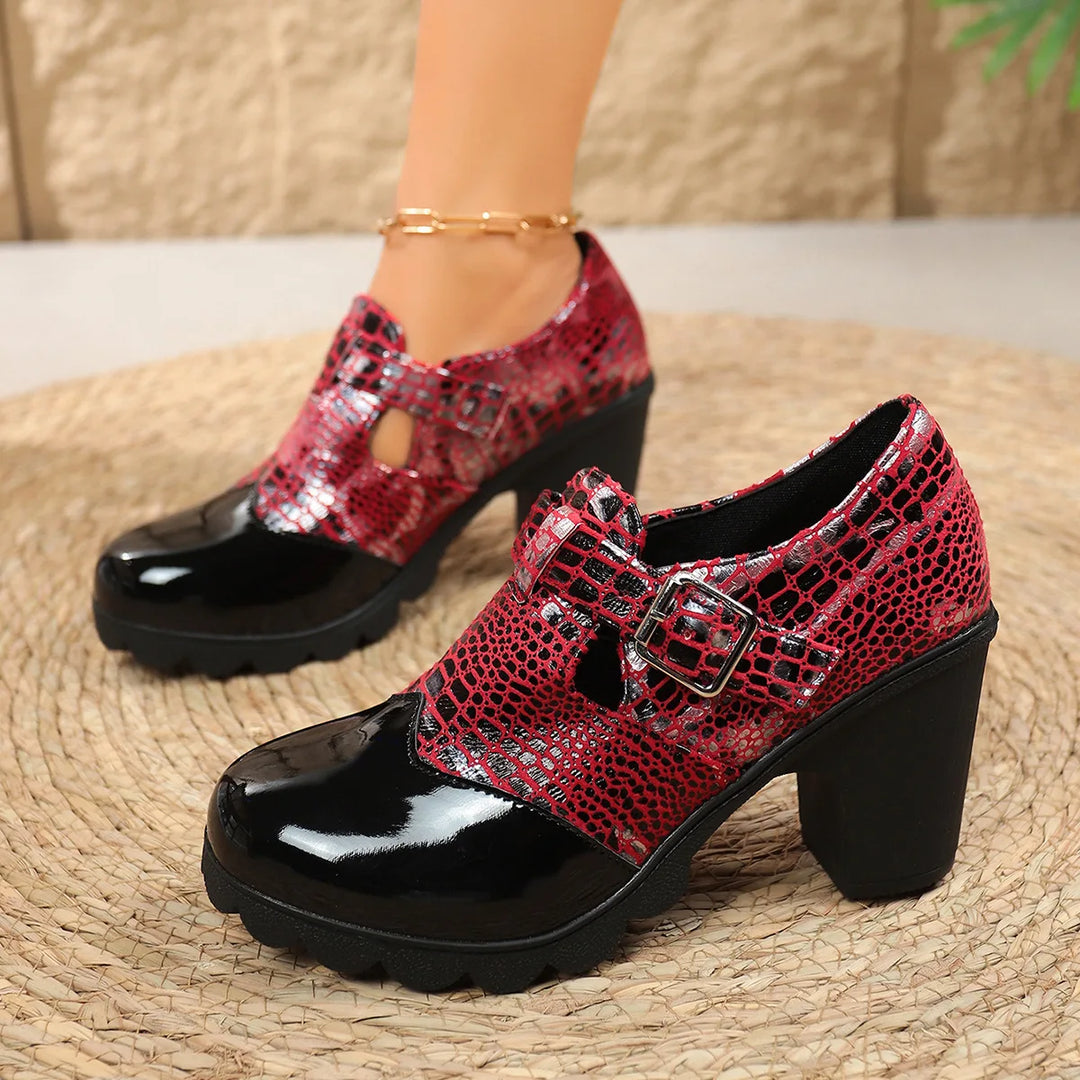 Valerra Croc Heels