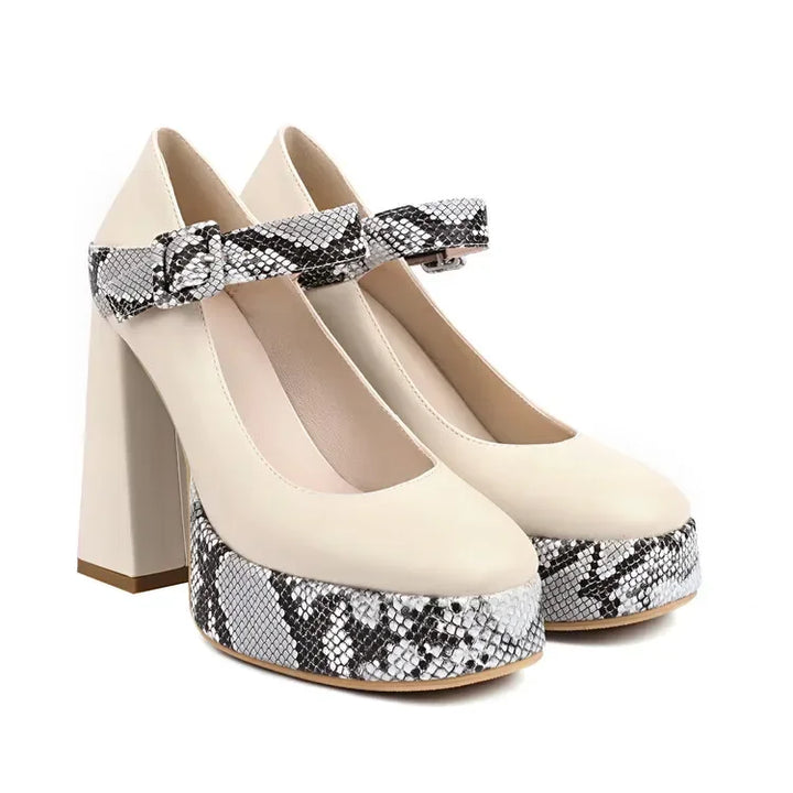 Serafina Leather Heels