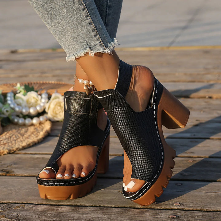Adriana Leather Heels