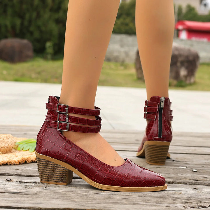 Corvella Croc Heels
