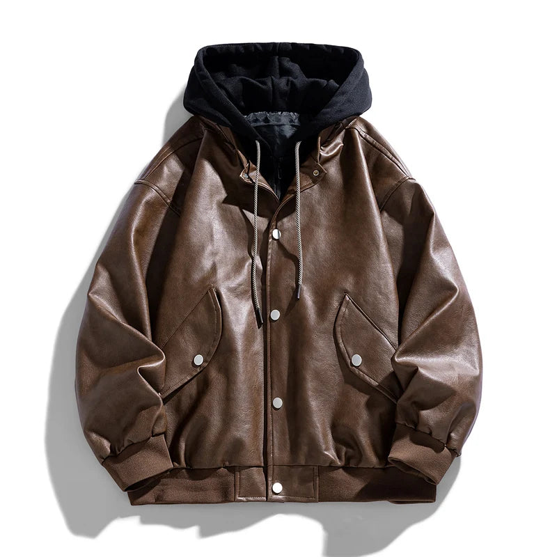 Ravaro Hooded Leather Jacket