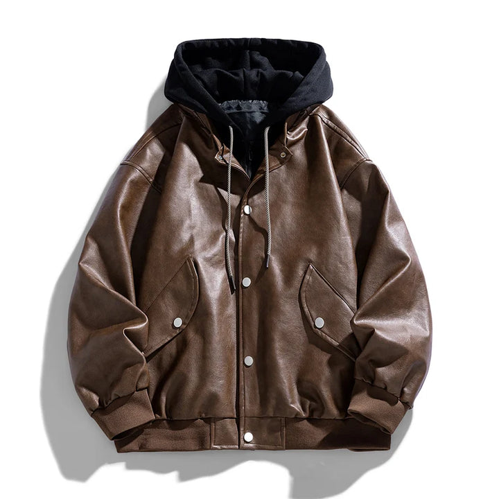 Ravaro Hooded Leather Jacket
