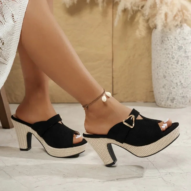 Alessia Platform Mules