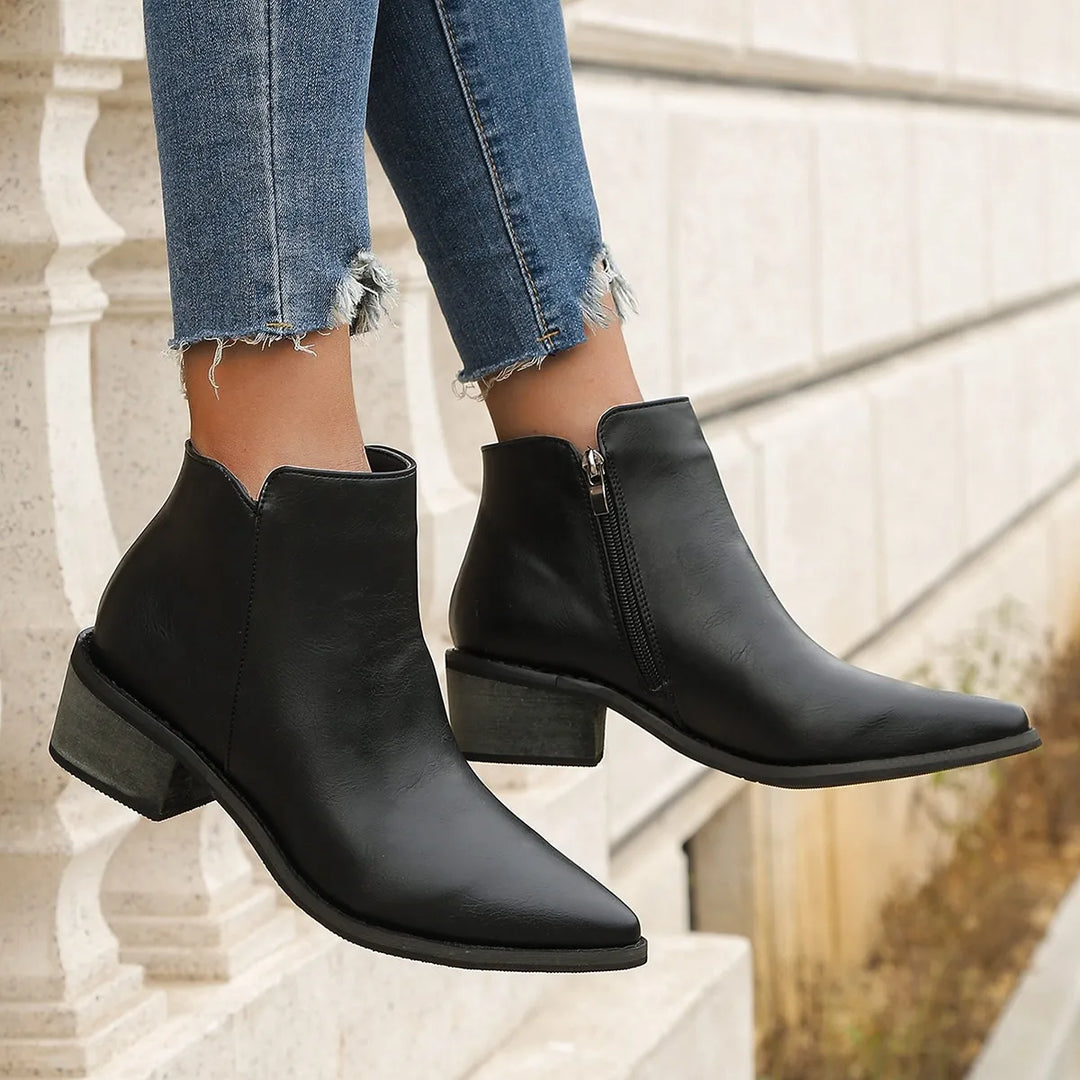 Verona Leather Ankle Boots