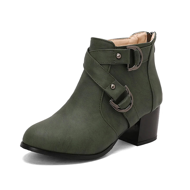Serafina Double-Buckle Booties