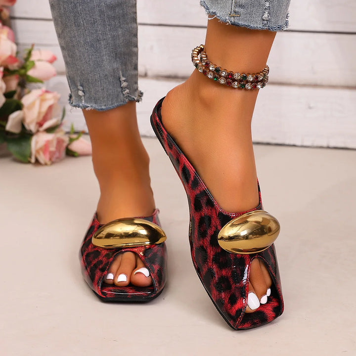 Zarella Leopard Mules