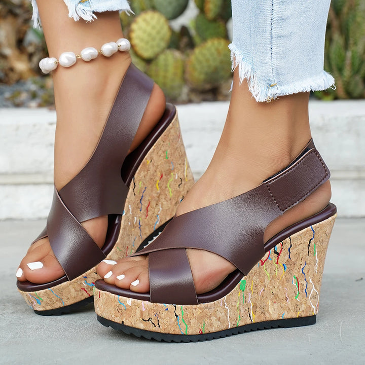 Solenne Cork Wedges