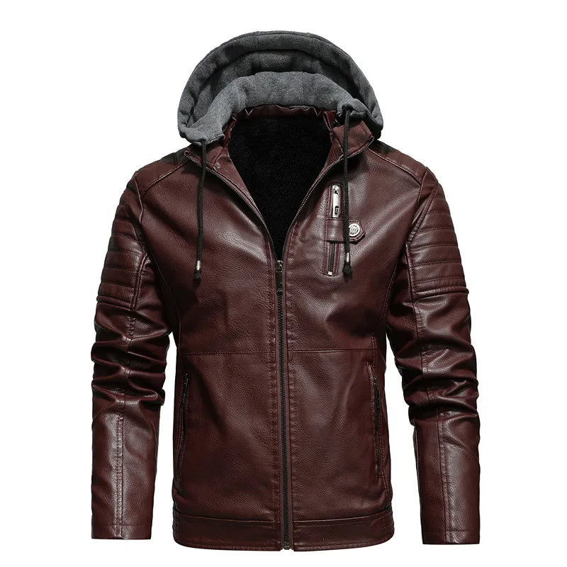 Rexton Hooded Leather Jacket